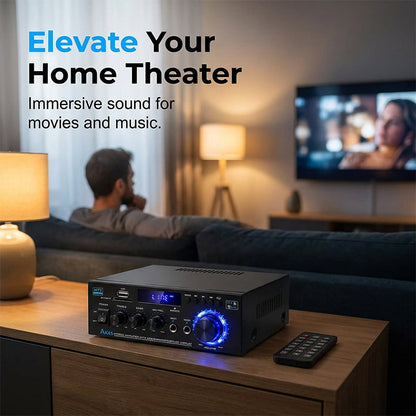 📢📢50% OFF !! ⏰Digital Amplifier for Karaoke and Music-Bluetooth, Dual Mic, EQ Controls ✨