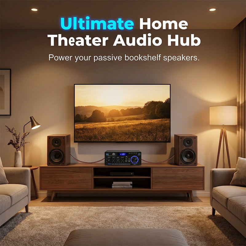 📢📢50% OFF !! ⏰Digital Amplifier for Karaoke and Music-Bluetooth, Dual Mic, EQ Controls ✨