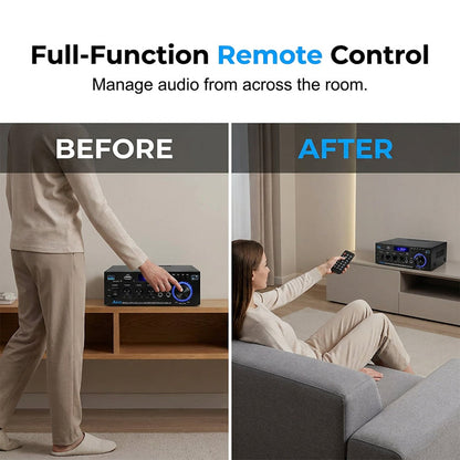 📢📢50% OFF !! ⏰Digital Amplifier for Karaoke and Music-Bluetooth, Dual Mic, EQ Controls ✨