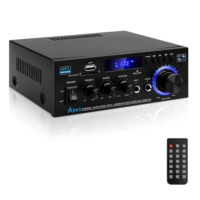 📢📢50% OFF !! ⏰Digital Amplifier for Karaoke and Music-Bluetooth, Dual Mic, EQ Controls ✨