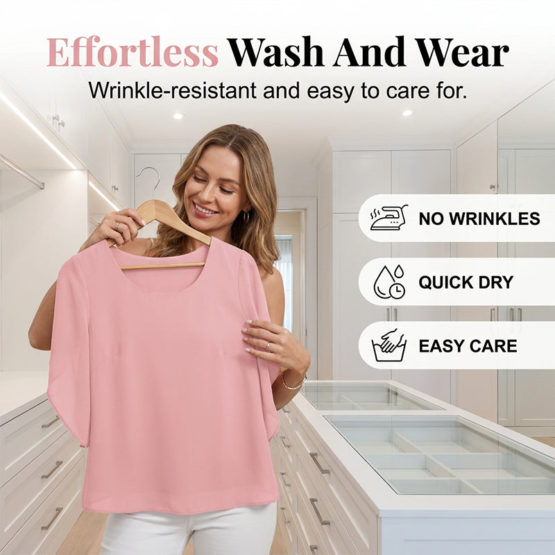 🌸 50% OFF NOW! 🌸Women’s Summer Batwing Sleeve Top Casual Split Loose Blouse