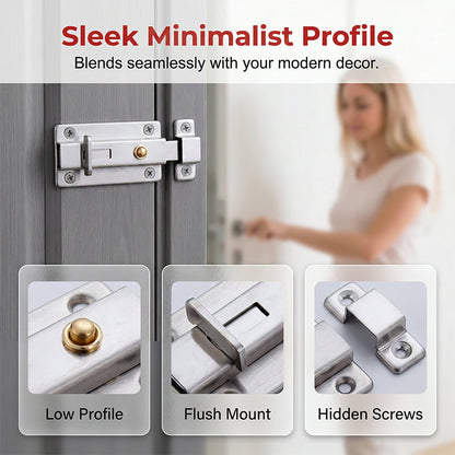 📢📢50% OFF !! ⏰Auto-Rebound Security Door Latch