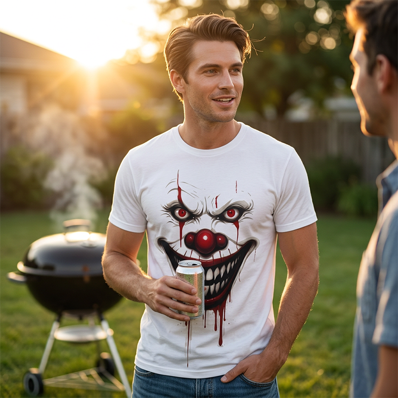 📢📢50% off！👔Men's Digital Printed Crew Neck T-Shirt
