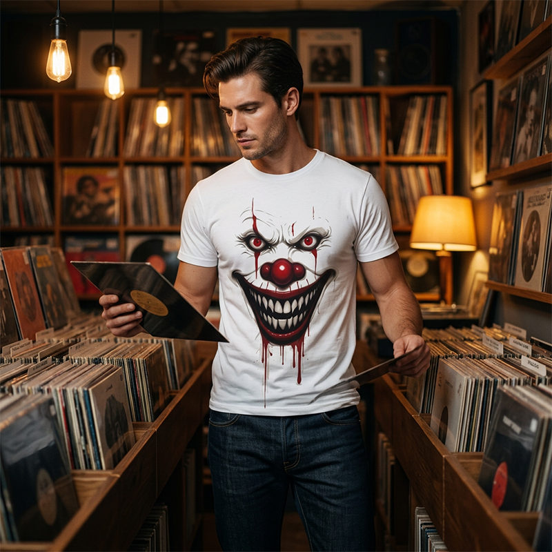 📢📢50% off！👔Men's Digital Printed Crew Neck T-Shirt