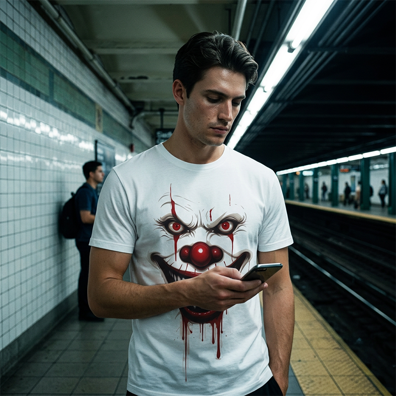 📢📢50% off！👔Men's Digital Printed Crew Neck T-Shirt