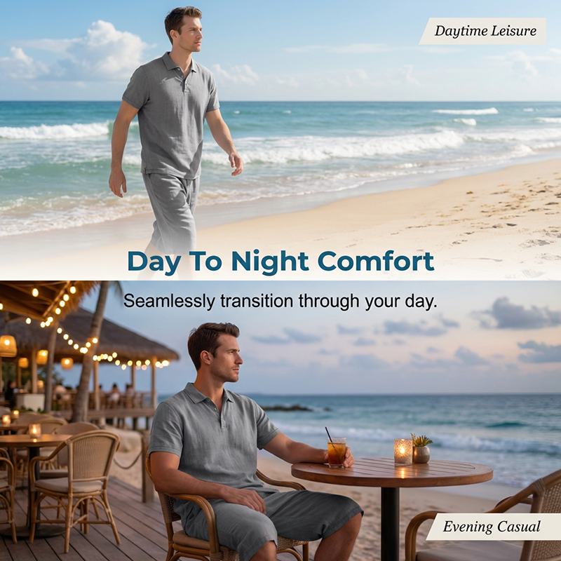 💥 50% OFF 👚Men's Linen Shirt and Casual Pants Set