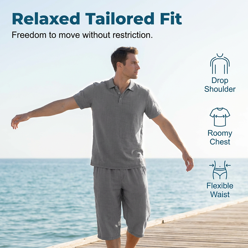 💥 50% OFF 👚Men's Linen Shirt and Casual Pants Set