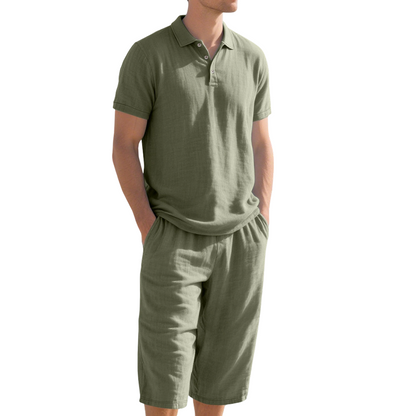 💥 50% OFF 👚Men's Linen Shirt and Casual Pants Set