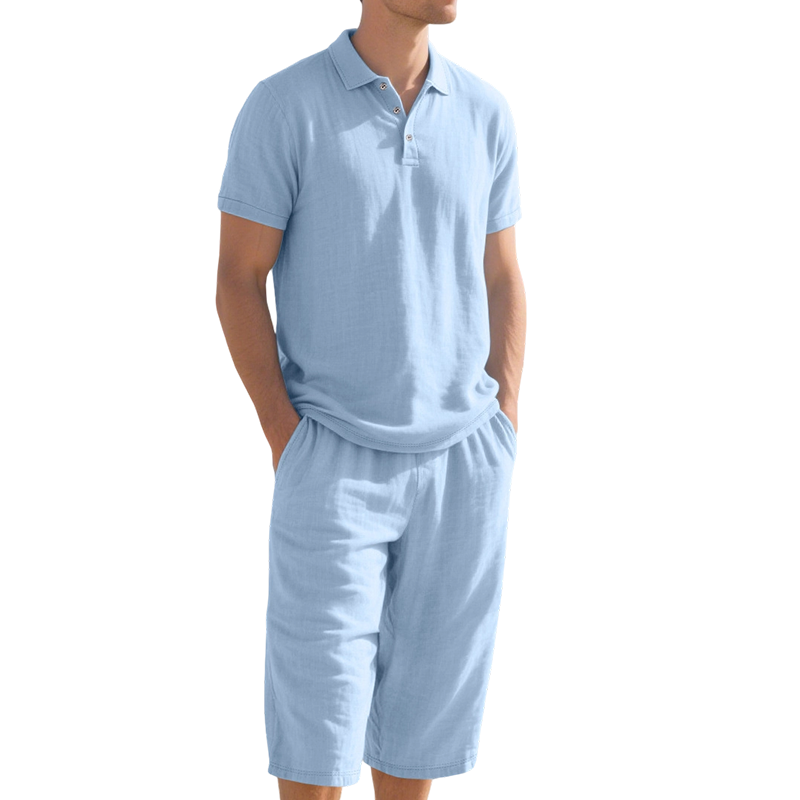 💥 50% OFF 👚Men's Linen Shirt and Casual Pants Set
