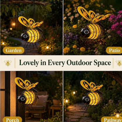 🌙🍃50% OFF! Hanging Solar Bee Light – Warm Amber Glow, Flicker-Free, Perfect for Garden Parties, Camping, or Kids’ Rooms – Spread Joy Day and Night 🌞🌜