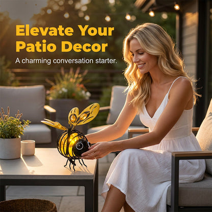 🌙🍃50% OFF! Hanging Solar Bee Light – Warm Amber Glow, Flicker-Free, Perfect for Garden Parties, Camping, or Kids’ Rooms – Spread Joy Day and Night 🌞🌜