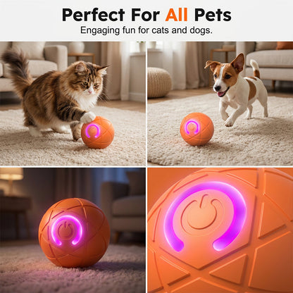 ⏰🔥Buy 1 Get 1 free!🐾 AUTO-BOUNCING SMART PET BALL WITH REMOTE CONTROL— 3 Interactive Modes | Chew-Resistant E-TPU | USB-C Rechargeable 🎾