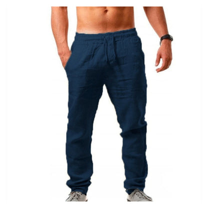 🏆NOW  50% OFF🔥Men's Casual Linen Drawstring Trousers