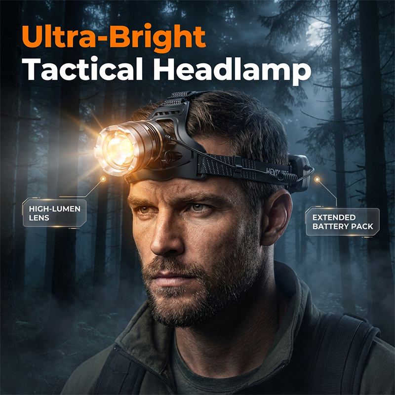 📢📢50% off！Rechargeable Zoomable Headlamp with Motion Sensor