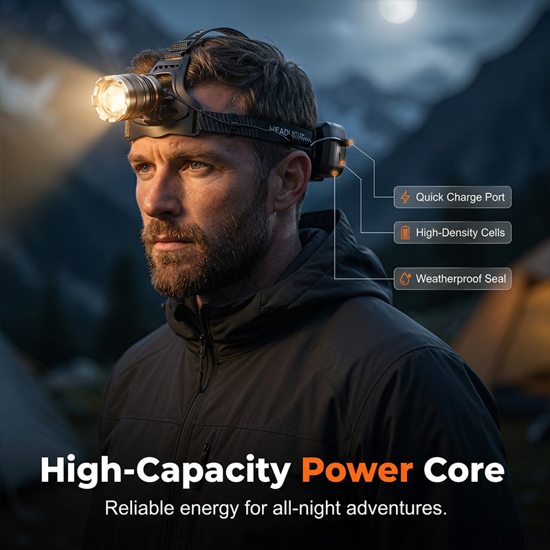📢📢50% off！Rechargeable Zoomable Headlamp with Motion Sensor