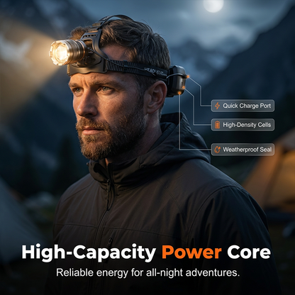 📢📢50% off！Rechargeable Zoomable Headlamp with Motion Sensor