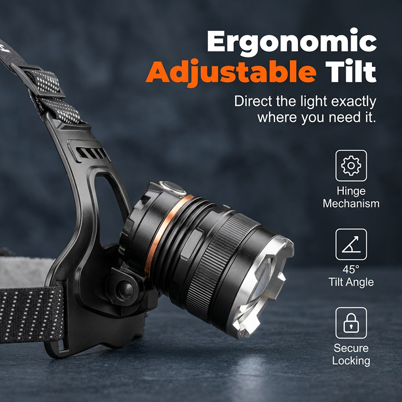 📢📢50% off！Rechargeable Zoomable Headlamp with Motion Sensor
