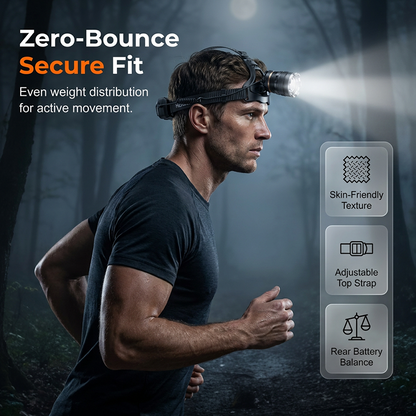 📢📢50% off！Rechargeable Zoomable Headlamp with Motion Sensor