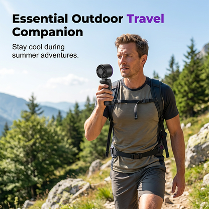 💡🌀 50% OFF!💨199-Speed Digital Display HandheldCooling Fan