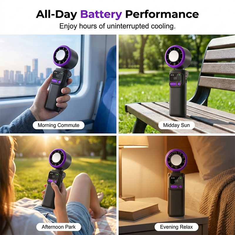 💡🌀 50% OFF!💨199-Speed Digital Display HandheldCooling Fan