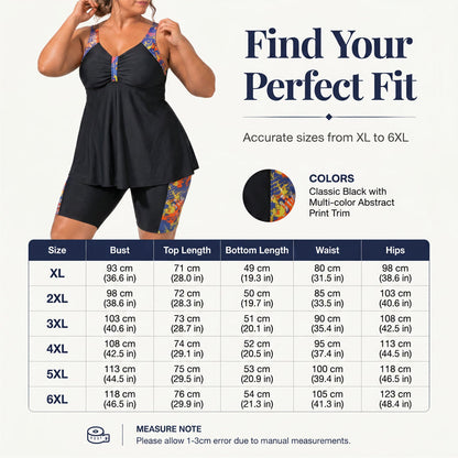 📢📢50% OFF !! Women's Flowy Tankini Top and Shorts Bathing Suit – Tummy Control, Boy Shorts, Supportive ✨