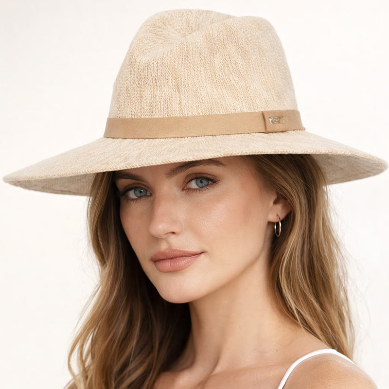 🏆 50% OFF!!💥☀️Women’s Foldable Knit Fedora Sun Hat👒Breathable Lightweight Packable Wide Brim Beach Sun Hat✨