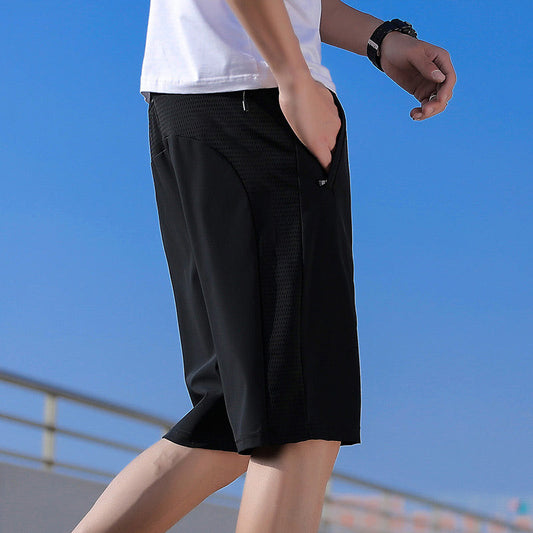 🔥Summer Hot Sale 50% OFF：Only ￡14.99‼️❄️Men’s Stretch Ice Silk Shorts🧊Cool Ice Silk Fabric☁️🤸4-Way Stretch Elastic Fit💦Sweat-Wicking No Sticky Skin🎗️Elastic Drawstring Waist For Daily & Loungewear