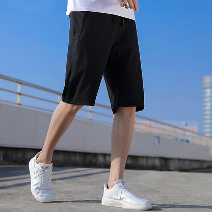 🔥Summer Hot Sale 50% OFF：Only ￡14.99‼️❄️Men’s Stretch Ice Silk Shorts🧊Cool Ice Silk Fabric☁️🤸4-Way Stretch Elastic Fit💦Sweat-Wicking No Sticky Skin🎗️Elastic Drawstring Waist For Daily & Loungewear