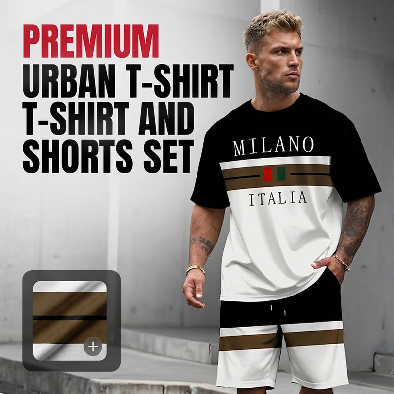 👕 50% OFF NOW! 🎨 Men's Printed T-Shirt & Shorts Set – Soft & breathable – Perfect for summer, beach or casual days – easy matching style 🌊✨