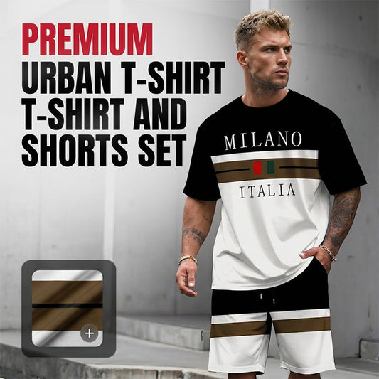 👕 50% OFF NOW! 🎨 Men's Printed T-Shirt & Shorts Set – Soft & breathable – Perfect for summer, beach or casual days – easy matching style 🌊✨
