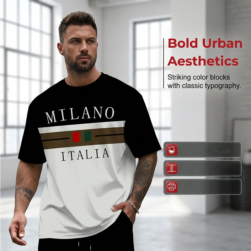 👕 50% OFF NOW! 🎨 Men's Printed T-Shirt & Shorts Set – Soft & breathable – Perfect for summer, beach or casual days – easy matching style 🌊✨