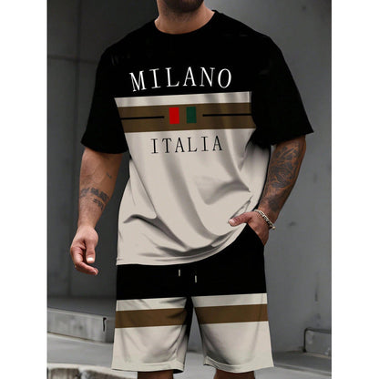 👕 50% OFF NOW! 🎨 Men's Printed T-Shirt & Shorts Set – Soft & breathable – Perfect for summer, beach or casual days – easy matching style 🌊✨