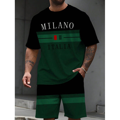 👕 50% OFF NOW! 🎨 Men's Printed T-Shirt & Shorts Set – Soft & breathable – Perfect for summer, beach or casual days – easy matching style 🌊✨