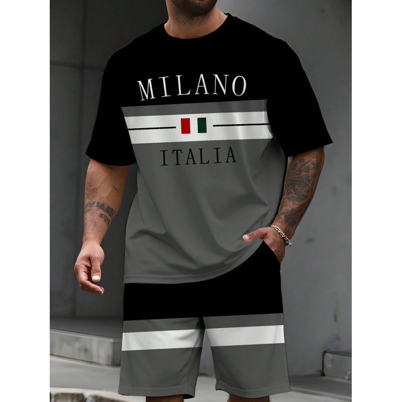 👕 50% OFF NOW! 🎨 Men's Printed T-Shirt & Shorts Set – Soft & breathable – Perfect for summer, beach or casual days – easy matching style 🌊✨