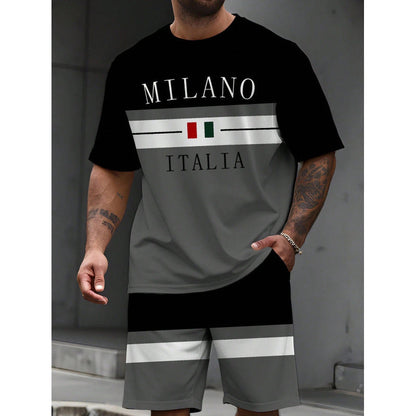 👕 50% OFF NOW! 🎨 Men's Printed T-Shirt & Shorts Set – Soft & breathable – Perfect for summer, beach or casual days – easy matching style 🌊✨