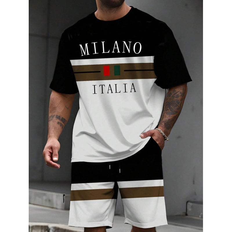 👕 50% OFF NOW! 🎨 Men's Printed T-Shirt & Shorts Set – Soft & breathable – Perfect for summer, beach or casual days – easy matching style 🌊✨