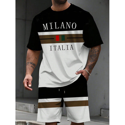 👕 50% OFF NOW! 🎨 Men's Printed T-Shirt & Shorts Set – Soft & breathable – Perfect for summer, beach or casual days – easy matching style 🌊✨