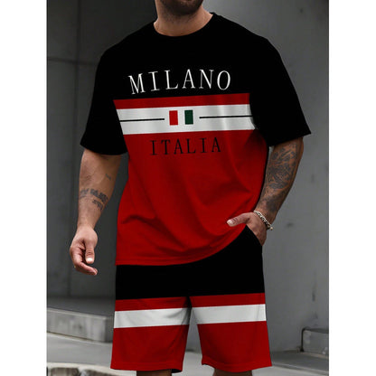 👕 50% OFF NOW! 🎨 Men's Printed T-Shirt & Shorts Set – Soft & breathable – Perfect for summer, beach or casual days – easy matching style 🌊✨