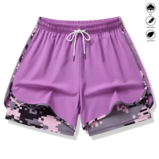 📢📢50% OFF !! ⏰Women's Casual Athletic Shorts with Built-in Liner