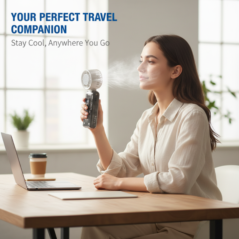 🔥50%OFF❄️3-in-1 Foldable Transparent Handheld Fan with 100 Speeds ️ 1800mAh Portable Turbo Fan with LED Torch & SOS Light | 13,000RPM High Speed Refrigeration Fan for Travel & Camping