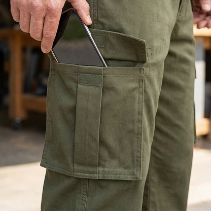 🔥Now 50% off！👖Men's Multi-Pocket Relaxed Fit Cargo Pants