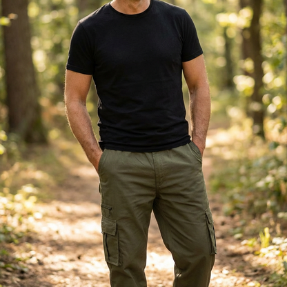 🔥Now 50% off！👖Men's Multi-Pocket Relaxed Fit Cargo Pants