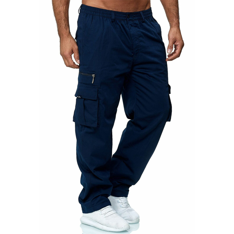 🔥Now 50% off！👖Men's Multi-Pocket Relaxed Fit Cargo Pants