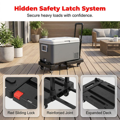🔥50% OFF🛒 Heavy-Duty Folding Cart | Lightweight at 3.1 kg with High Load Capacity · A Must-Have for Shopping and Moving
