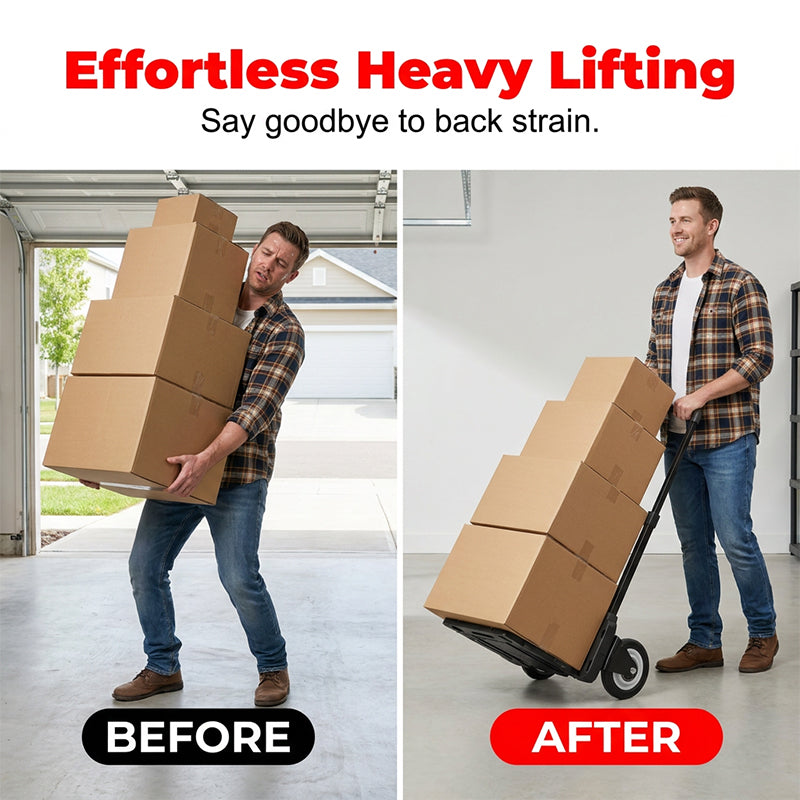 🔥50% OFF🛒 Heavy-Duty Folding Cart | Lightweight at 3.1 kg with High Load Capacity · A Must-Have for Shopping and Moving