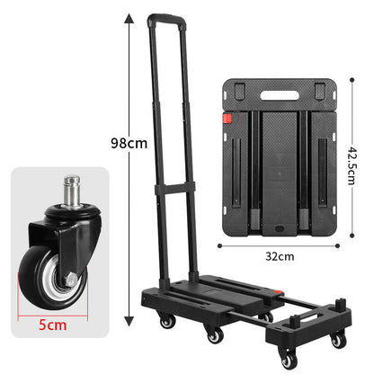 🔥50% OFF🛒 Heavy-Duty Folding Cart | Lightweight at 3.1 kg with High Load Capacity · A Must-Have for Shopping and Moving