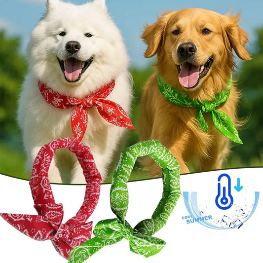 📢📢BUY 1 GET 1 FREE !! ⏰Summer Pet Cooling Collar Wrap