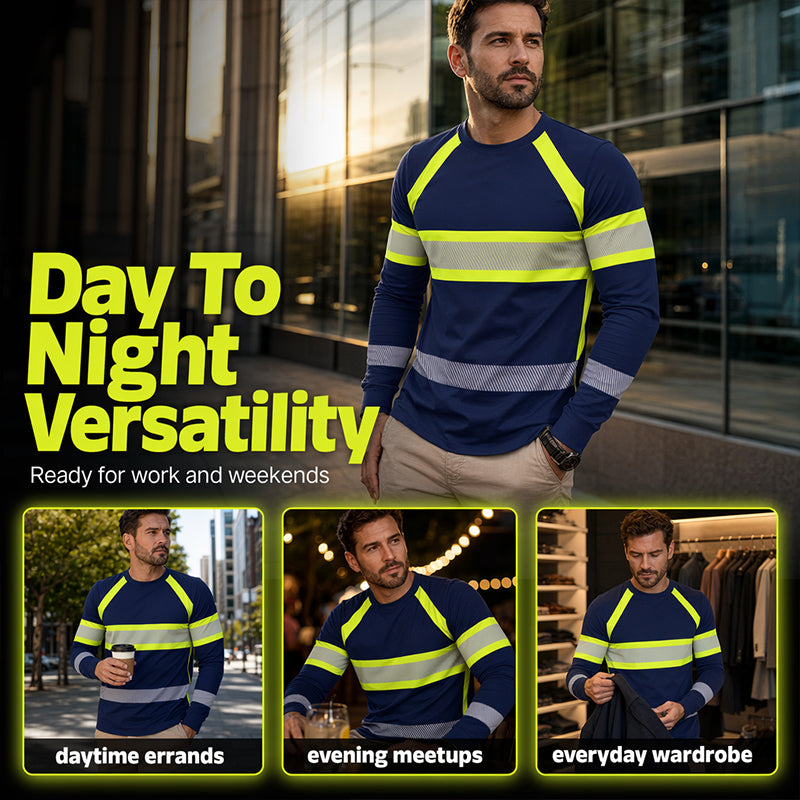 🎁2026 New Arrivals 50% OFF💥Crewneck Color Block Long Sleeve T-Shirt – High-contrast & breathable – Athletic fit, perfect for training or casual streetwear 🔥🌿