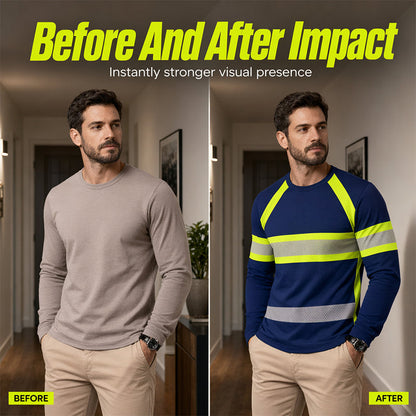 🎁2026 New Arrivals 50% OFF💥Crewneck Color Block Long Sleeve T-Shirt – High-contrast & breathable – Athletic fit, perfect for training or casual streetwear 🔥🌿