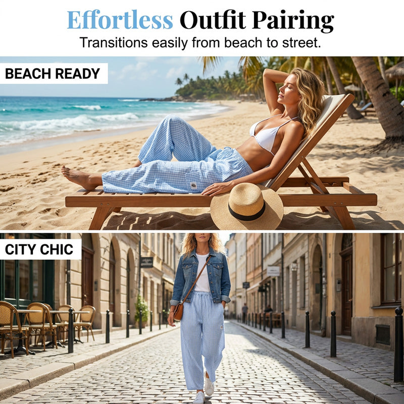 |⏰ 50% OFF – Pack Light, Save Big 🌊✨ Breezy Summer Wide-Leg Pants – Flowy, Breathable & Pockets! | Perfect Beach Cover-Up or Holiday Style 🏖️☀️